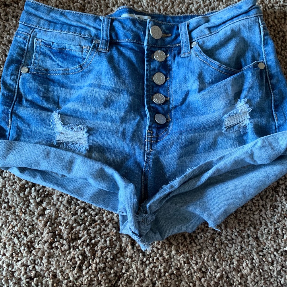 Denim shorts